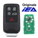 Telecomando completo di chip 5 tasti Keyless Volvo V60 16cv 2012 originale IEA
