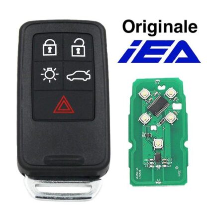 Telecomando completo di chip 5 tasti Keyless Volvo V60 16cv 2012 originale IEA