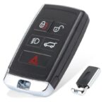 guscio cover keyless 5 tasti jaguar forma quadrata cornice cromata originale iea
