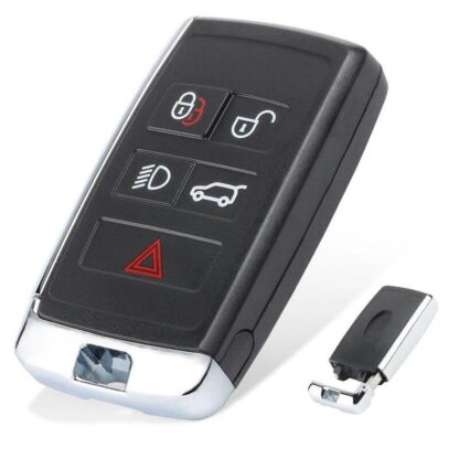 guscio cover keyless 5 tasti jaguar forma quadrata cornice cromata originale iea