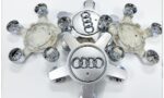 set 4 pezzi tappi copri mozzi copri bulloni ragno audi 135 mm a1 a3 A4 a5 a6 q3 q5 q7 tt