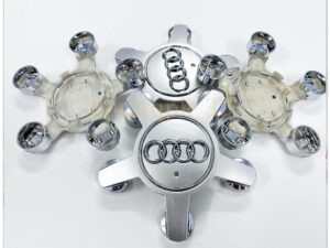 set 4 pezzi tappi copri mozzi copri bulloni ragno audi 135 mm a1 a3 A4 a5 a6 q3 q5 q7 tt
