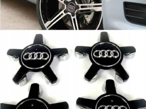 set 4 pezzi tappi neri copri mozzi copri bulloni ragno audi 135 mm a1 a3 A4 a5 a6 q3 q5 q7 tt