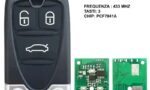 telecomando completo di chip originale IEA 3 tasti pcf7941A alfa 159 1° chip anno 2006