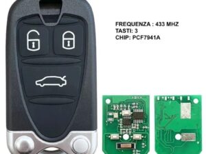 telecomando completo di chip originale IEA 3 tasti pcf7941A alfa 159 1° chip anno 2006
