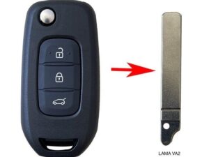 guscio cover telecomando 3 tasti lama va 2 dacia renault clio