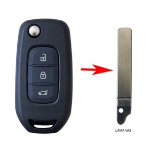 guscio cover telecomando 3 tasti lama va 2 dacia renault clio