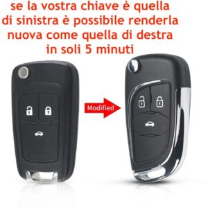 guscio modifica 3 tasti opel chevrolet lama a scatto