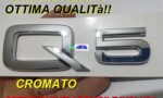 stemma targhetta scritta logo fregio in abs baule posteriore audi  argento