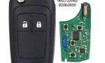 Chiave originale IEA Completa di chip 2 tasti per Opel Zafira C / 2013 ID46 NCF2951E