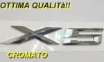 stemma targhetta scritta logo fregio bmw x5 baule posteriore argento lucido