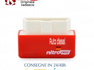 CENTRALINA AGGIUNTIVA ROSSA NITRO OBD2. MODULO PER AUTO DIESEL RIMAPPATURA AUTOMATICA