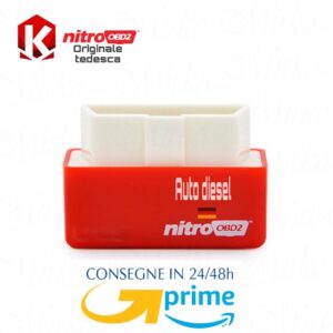 CENTRALINA AGGIUNTIVA ROSSA NITRO OBD2. MODULO PER AUTO DIESEL RIMAPPATURA AUTOMATICA
