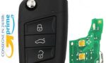 TELECOMANDO ORIGINALE IEA COMPLETA DI ELETTRONICA E CHIP PER VOLKSWAGEN GOLF 7 / 2013 NO KEYLESS