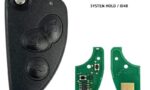 Telecomando chiave ORIGINALE IEA 3 tasti completo di chip elettronica per Alfa GT + Guscio per chiave Alfa