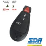 CHIAVE COMPLETA CHIP ORIGINALE IEA COMPATIBILE  JEEP GRAND CHEROOKE 2 TASTI PCF7941A KEYLESS